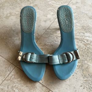 Nine West teal sandal